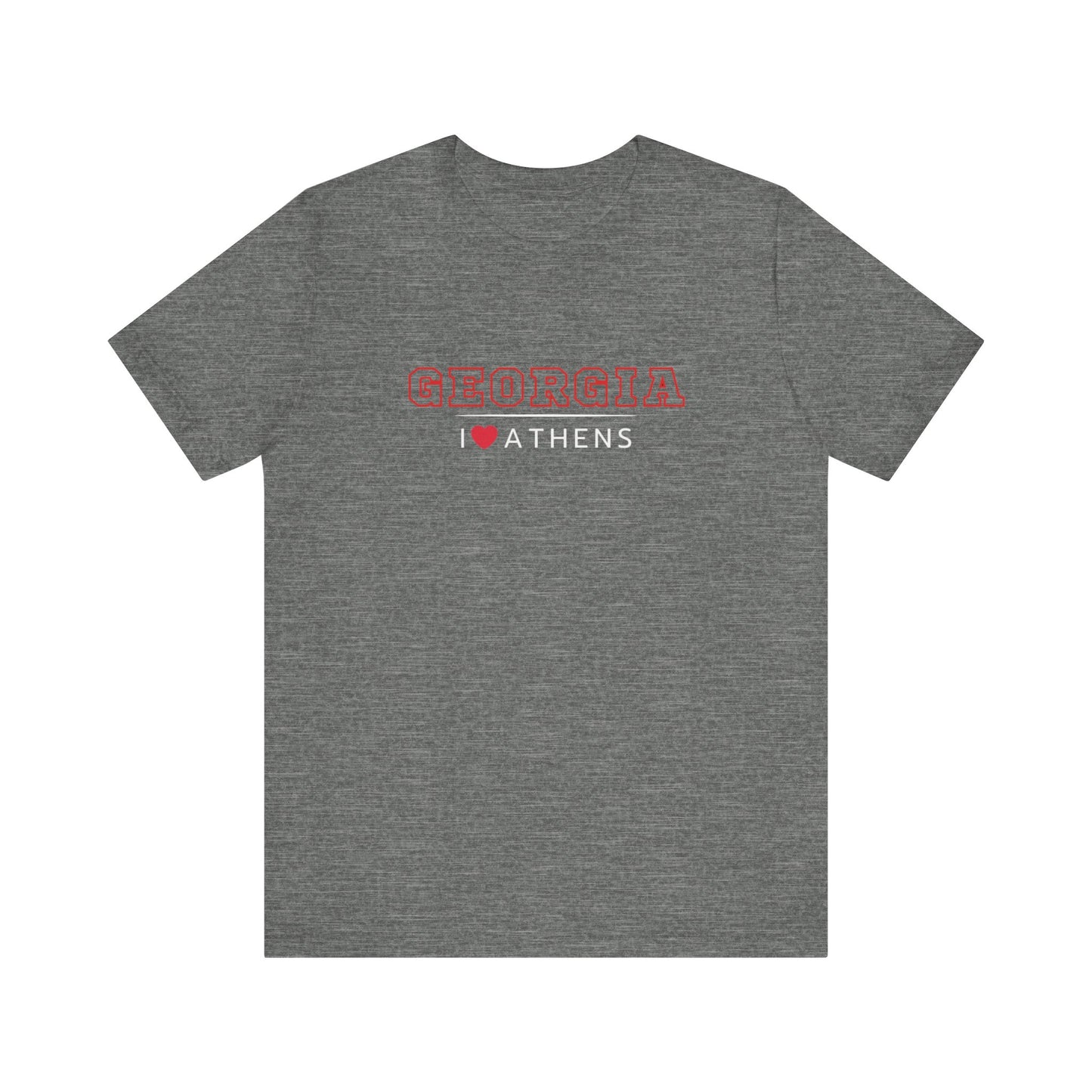 I Love Athens T Bella Unisex Jersey Short Sleeve Tee