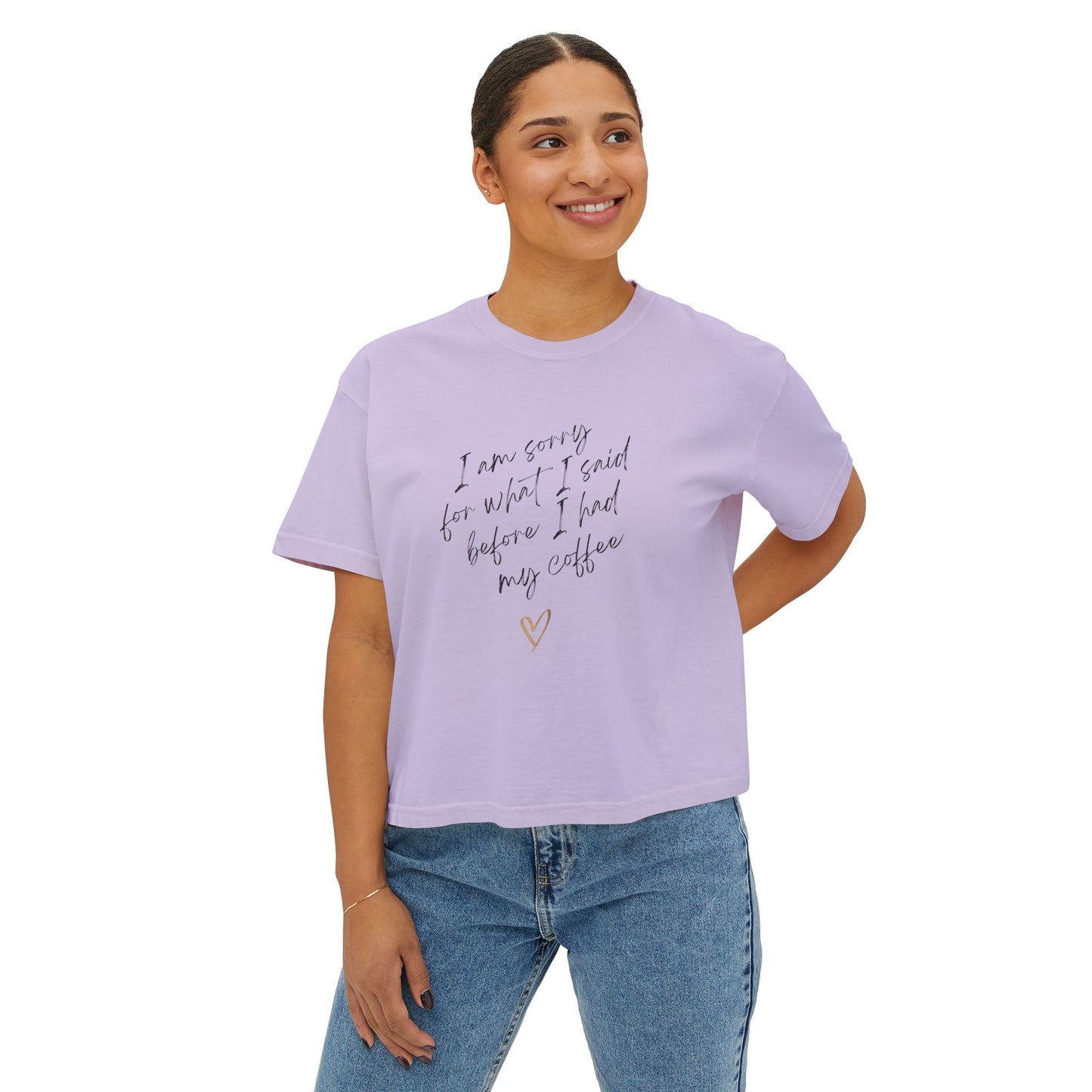 A5 - I'm Sorry -/Coffee - Women's Boxy Tee