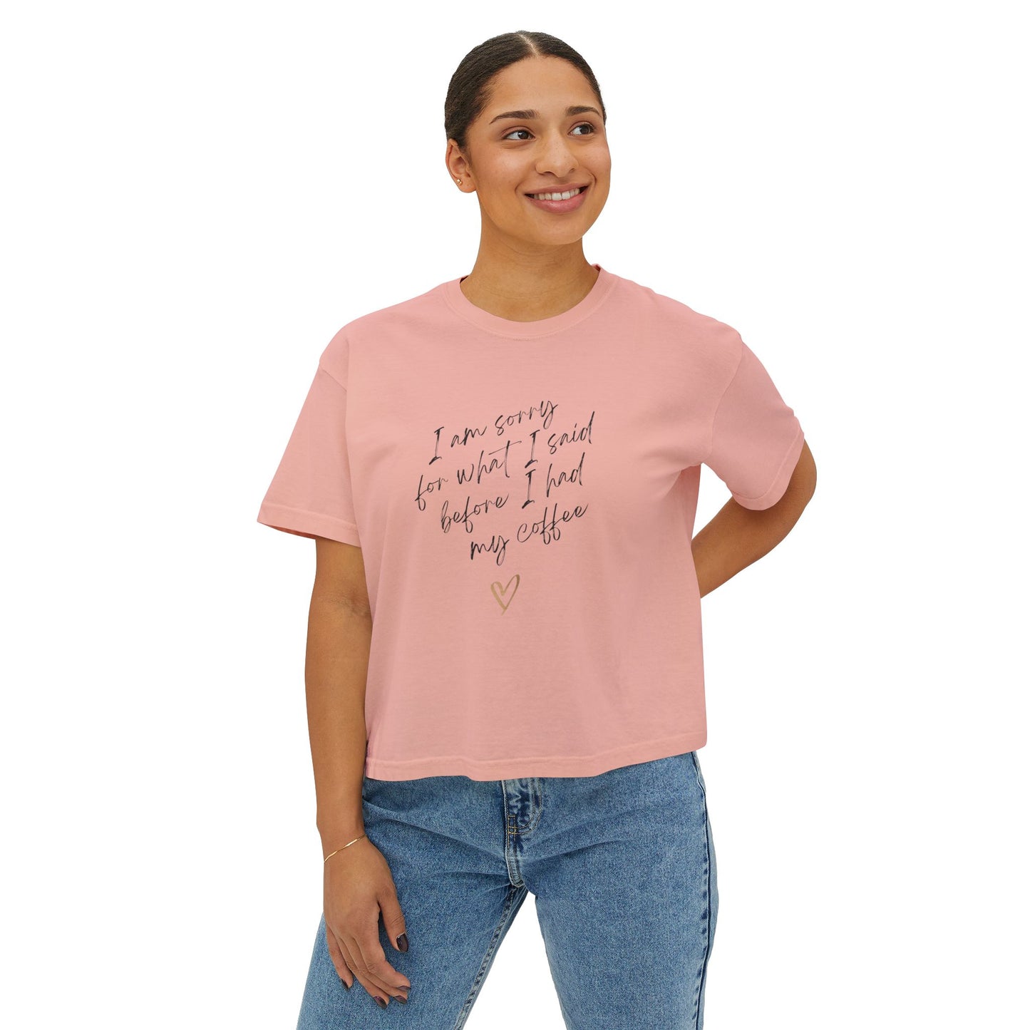 A5 - I'm Sorry -/Coffee - Women's Boxy Tee