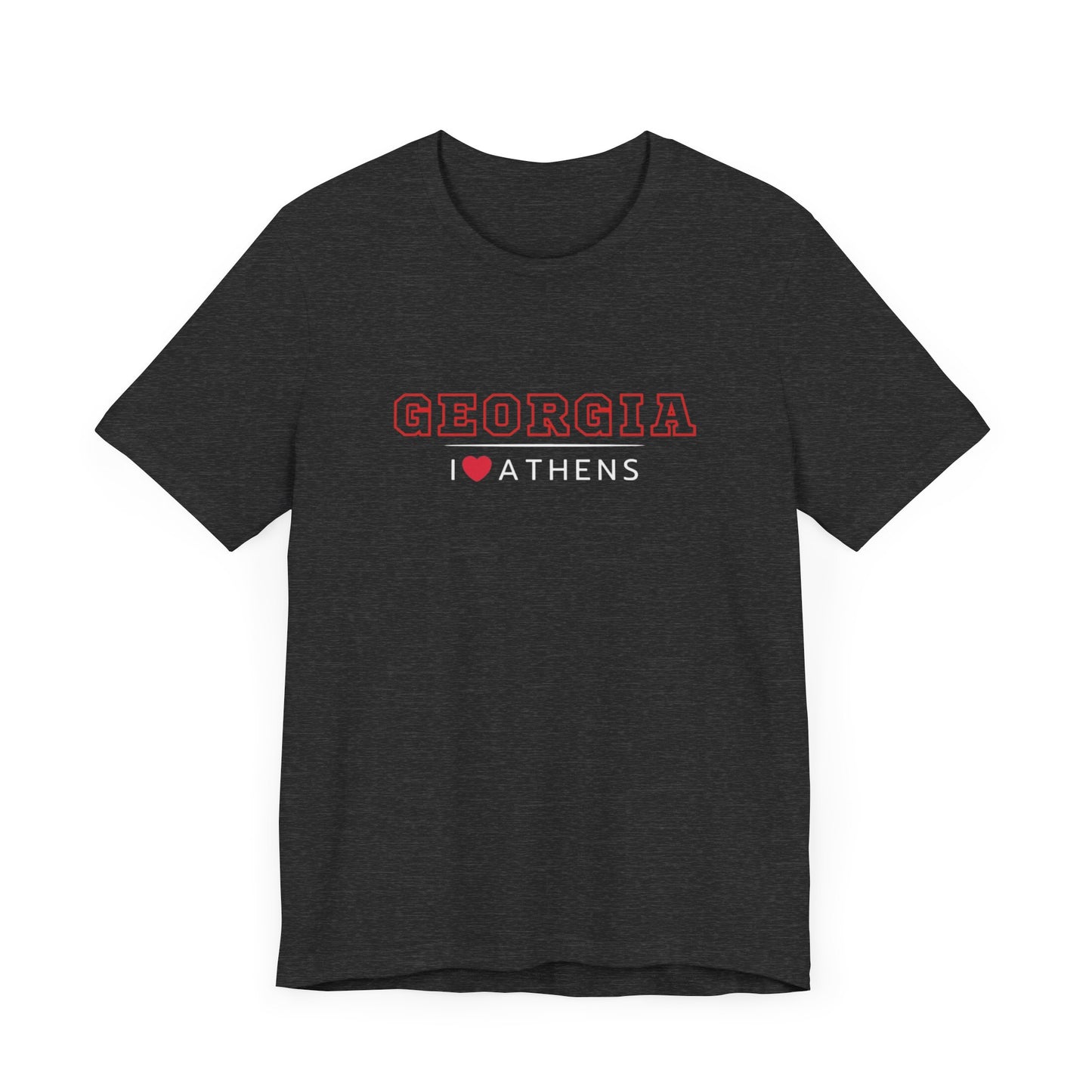 I Love Athens T Bella Unisex Jersey Short Sleeve Tee