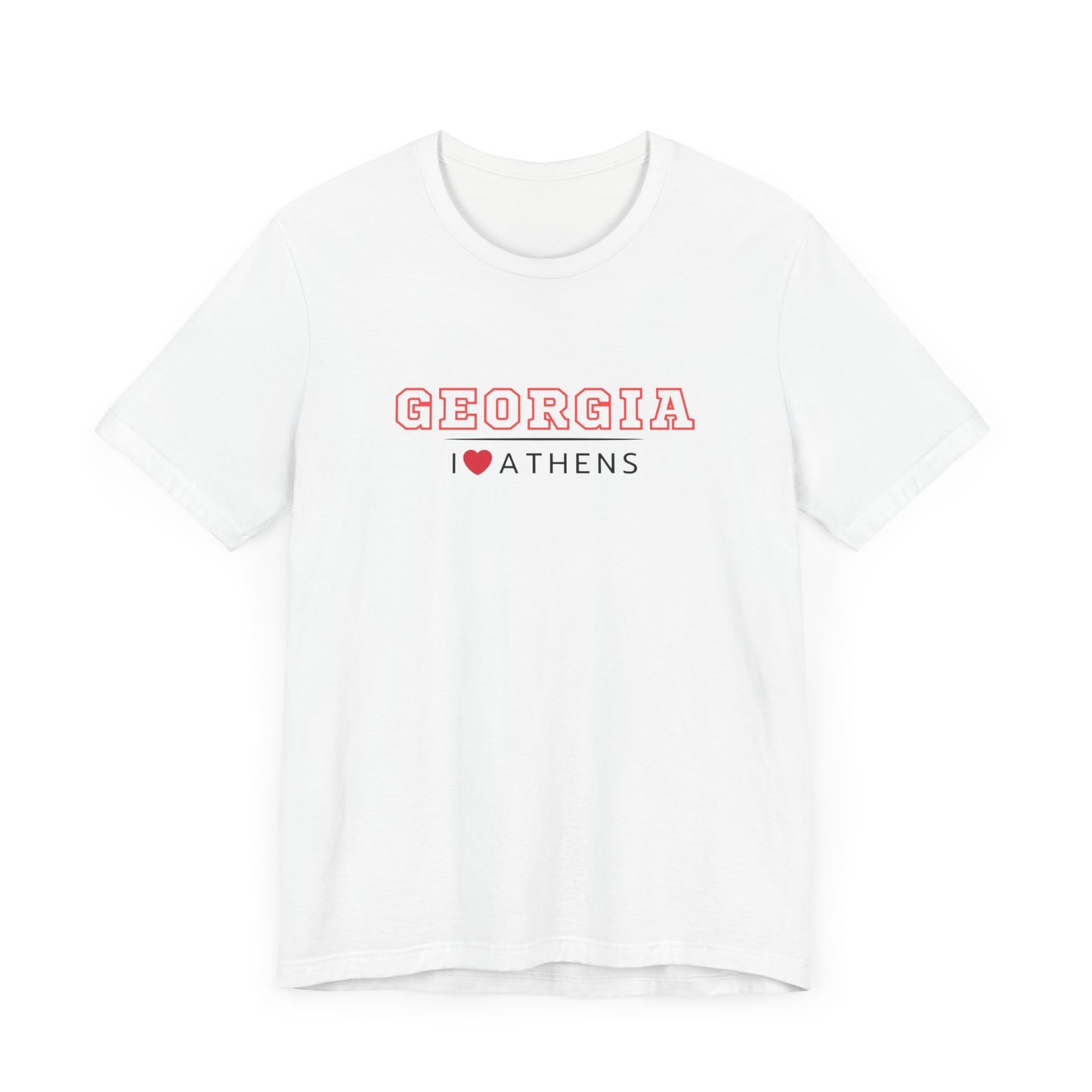 I Love Athens T Bella Unisex Jersey Short Sleeve Tee