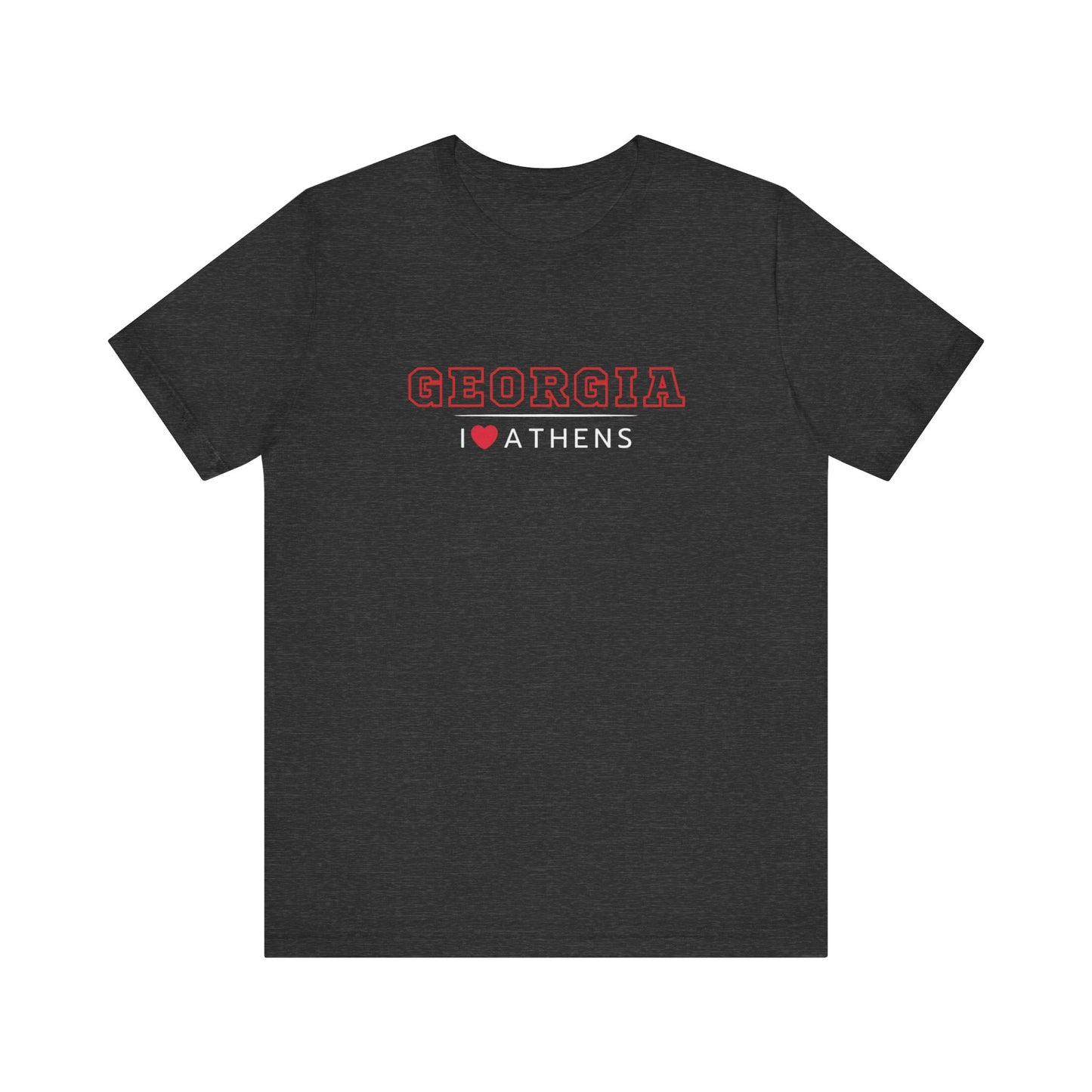 I Love Athens T Bella Unisex Jersey Short Sleeve Tee